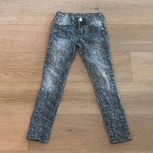 Armani Exchange Paisley Pattern Print Skinny Jeans Kids 6